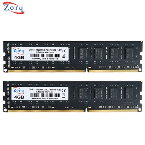 2pcs Zorq DDR3 DDR2 RAM 2GB 4GB 1333MHz 800MHZ 1600MHz 1866MHz PC26400 PC312800 PC314900 PC3 데스크탑 메모, 2x DDR2 2G 667MHz, 2x DDR2 2G 667MHz