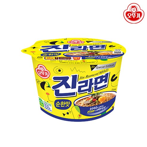 오뚜기 진라면 순한맛 용기, 3개