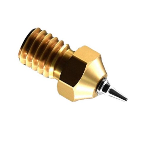 M6 3D 노즐 압출기 프린트 헤드 4 다른 크기 0.2mm 0.3mm 0.4mm 0.5mm, 구리, 황동
