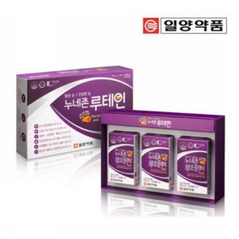 일양약품 루테인 누네존 루테인 500mg x 30캡슐 x 3병, 30정, 3개