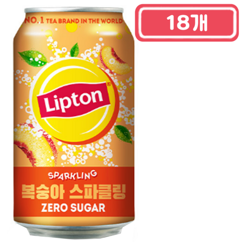 칠성)립톤스파클링제로355ml, 355ml, 18개