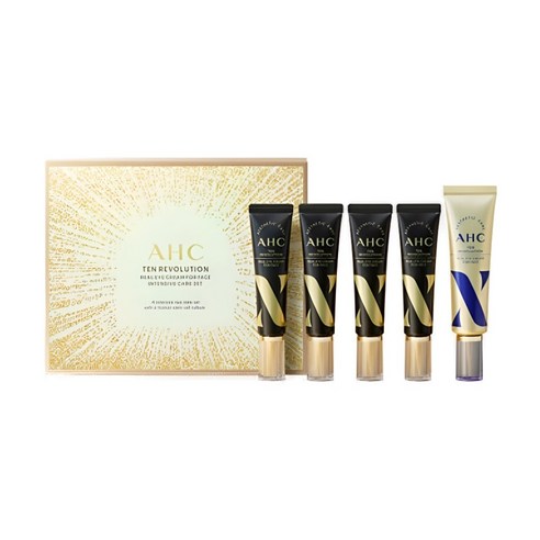 AHC 텐 레볼루션 리얼 아이크림 포 페이스 인텐시브 케어세트, 1개