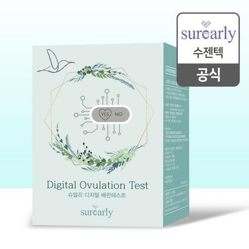 슈얼리 디지털 배란테스트기 SU-DR01-LH, 20개입, 1개