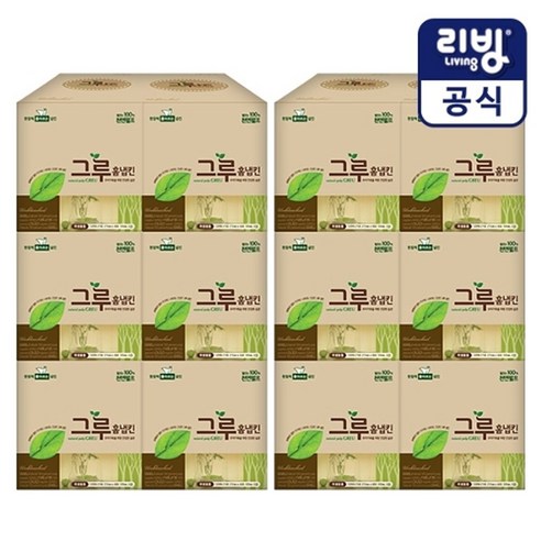 삼정펄프 [삼정펄프] 그루 무표백 홈냅킨 120매 6입x2개/화장지/티슈, 그루 홈냅킨 120매 6입x2개, 2개