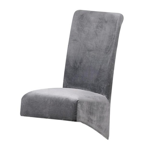 연회 결혼식 호텔 이동할 수 있는 빨 수 있는 연약한을 위한 우단 stretchable 식당 의자 Slipcover, 회색, 폴리 에스테르