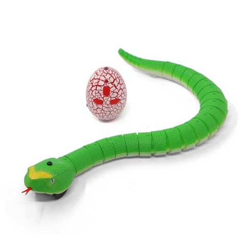 냥템점 무선 뱀 자동장난감, 무선 조종형 뱀 장난감, 초록