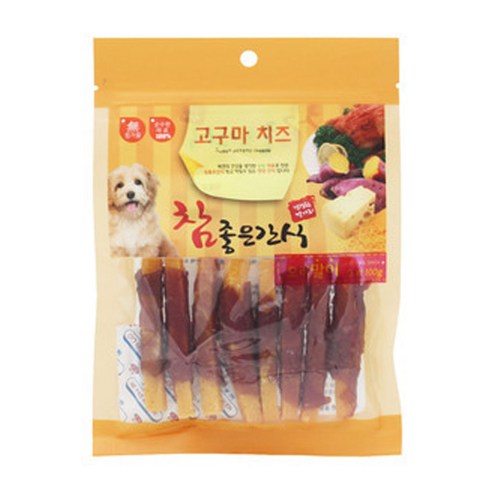 제이큐 참좋은간식 고구마치즈 오리말이100g X ( 3매입 ), 15개, 100g