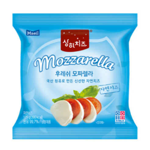 상하치즈 후레쉬 모짜렐라 125g 아이스박스무료포장 및, 8개