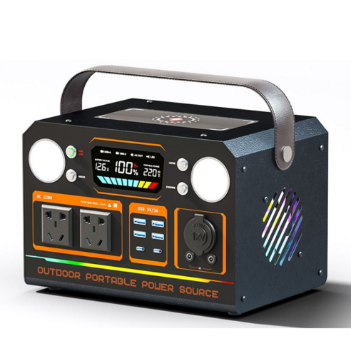 파워뱅크 220V 캠핑용파워뱅크 차박 캠핑용배터리 대용량 보조배터리 휴대용 전원, 1000W+5종 출력+라이트+무선충전, 1400000mAh