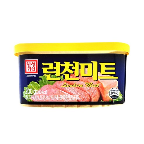 한성 런천미트 200g 실온 캔 햄 반찬 안주 볶음밥 무스비, 10개