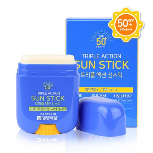 일양약품 자외선차단 선스틱 SPF50 트리플케어 3개, 16.5g