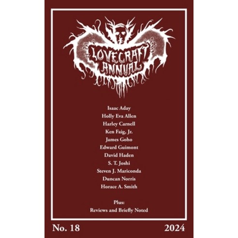 (영문도서) Lovecraft Annual No. 18 (2024) Paperback, Hippocampus Press, English, 9781614984528