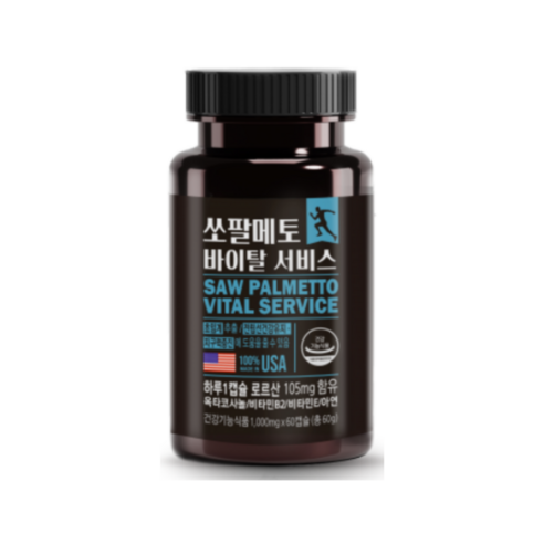 소팔메토 쏘팔매토 동신헬스케어 쏘팔메토 바이탈서비스 1000mg x 60캡슐, 1개, 60정