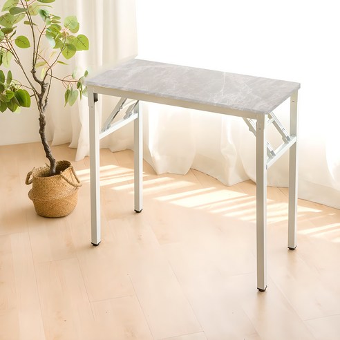 가구느낌 베스트 책상, 마블화이트 + 화이트