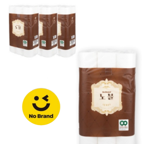 노브랜드 NOBLE 3겹 화장지 35M X 30롤 3팩