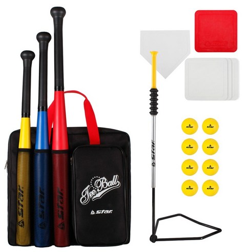 뉴스포츠 티볼세트 배트 공 루베이스 폴대/아이언WX4000N