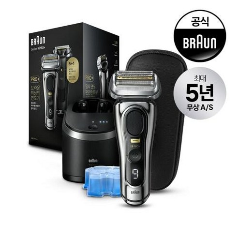 브라운 BRAUN 전기면도기 시리즈9 NEW PRO PLUS 9566cc 크롬, 9566cc (9F66)