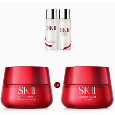 [백화점정품] sk2 신제품 스킨파워크림 80g 세트 / sk2 클리어30ml + 피테라30ml 세트 / sk2 쇼핑백증정, 스킨파워