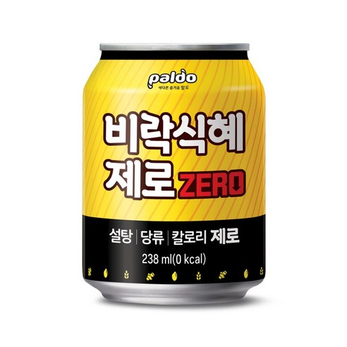 팔도 비락식혜 제로, 238ml, 48개