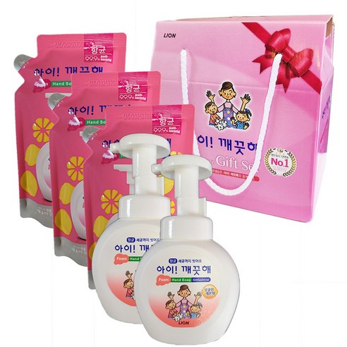 아이깨끗해 레몬 중지함 세트(250ml 2개+200ml 리필 3개), 1개  Best 5