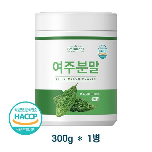 여주 분말 가루 100% 국내산 HACCP 여주분말 300g, 1개