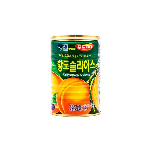 펭귄 황도 슬라이스, 400g, 24개