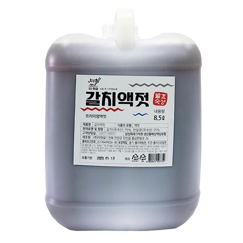 더젓갈 갈치액젓4L, 단품, 1개, 4L