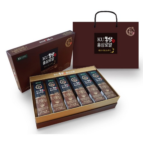 [건국우유] 6년근 KU홍삼진 홍삼로얄 10mL x 30포 진세노사이드15mg, 300ml, 1개