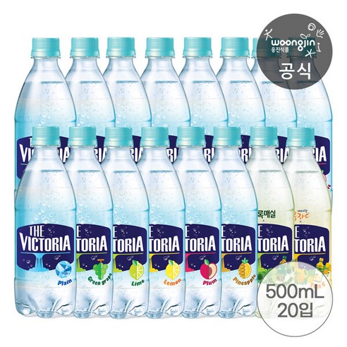 20펫 웅진식품 더빅토리아 탄산수/탄산음료 키위 500ml 20개