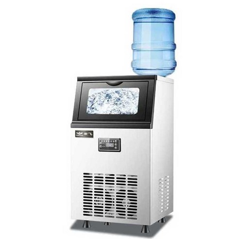 제빙기 업소용 대용량 음식점 대형 각얼음 카페 식당, 생수+수돗물 연결 얼음 트레이 24개 30kg
