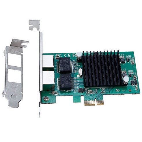 노 브랜드 네트워크 카드 82575 듀얼 포트 RJ45 NIC 10/100/1000 기가비트 PCI Express Pcie X1 어댑터 TXA020, 없이, 네트워크 카드 어댑터
