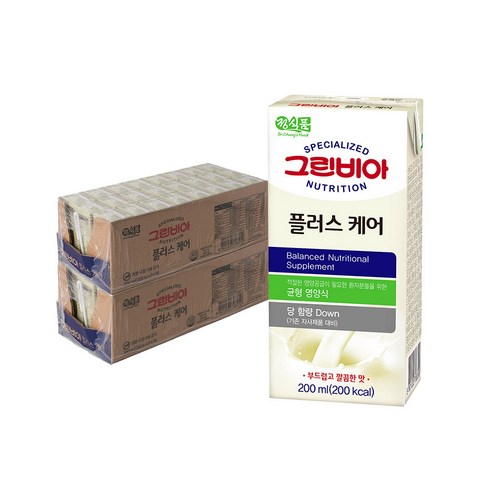 그린비아 플러스케어 깔끔한맛 200ml x 48팩, 48개