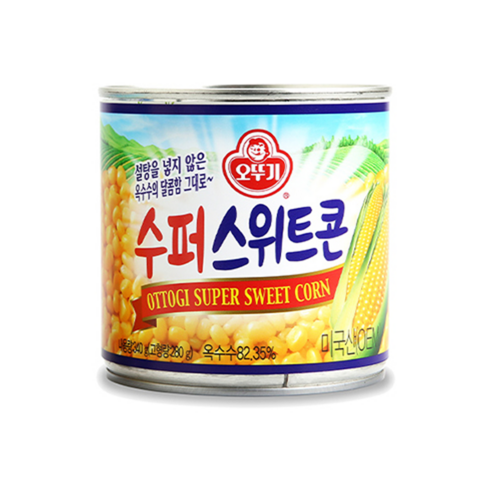 오뚜기 무가당 초당옥수수 수퍼스위트콘 340g 옥수수캔, 1개
