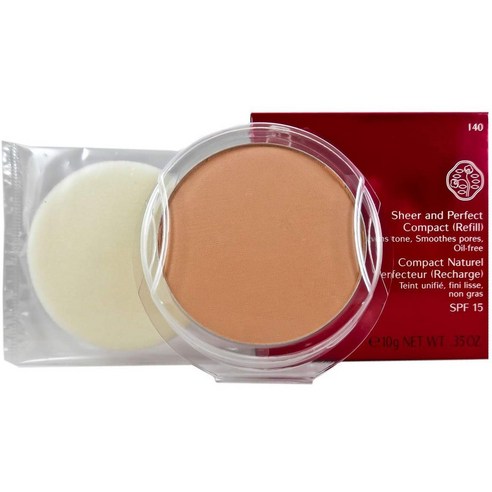 시세이도 시어 앤 퍼펙트 컴팩트 리필 SPF21 10g, I40 Natural Fair Beige, 1개
