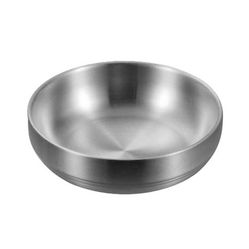 열 절연 혼합 그릇 더블 레이어 쌀 그릇 스테인레스 스틸 그릇 금속 아이스크림 수프 그릇 주방 Flatware, A_Diameter 13cm