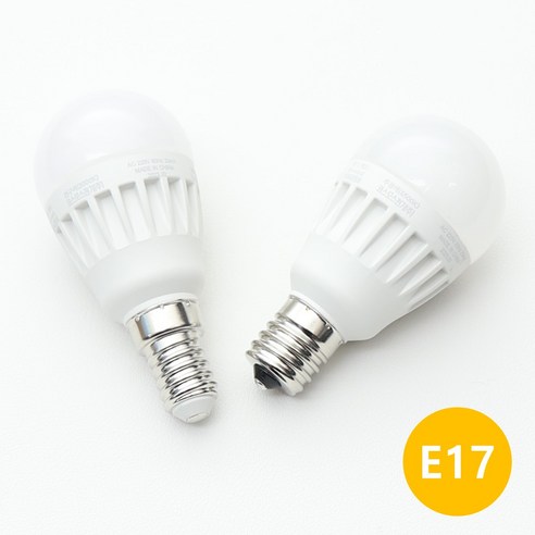 LONG e17 미니크립톤 LED 5W, 6개, 전구색