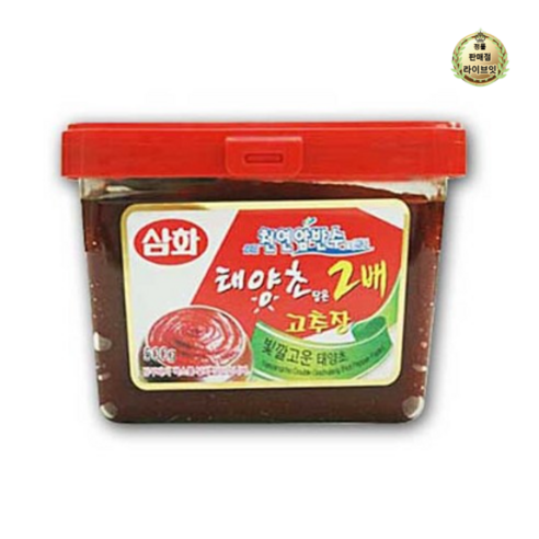 [삼화] 태양초 담은 2배 고추장, 500g, 1개