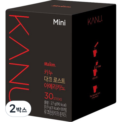 카누 미니 다크 로스트 아메리카노, 0.9g, 30개입, 2개