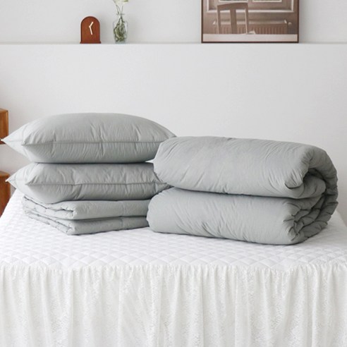 베이직톤의 고급스럽고 편안한 수면을 위한 호텔식 차렵이불 풀세트