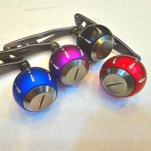 베이트릴 파워핸들 릴튜닝 노브 38mm, 빨강38mm, 1개