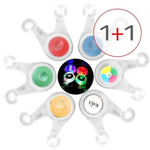 [1+1](스트링가드 A타입 1P+1P=총2P) 캠핑 낚시 자전거 전조등 후미등 라이트 후레쉬 앞등 뒷등, 옐로1P+1P