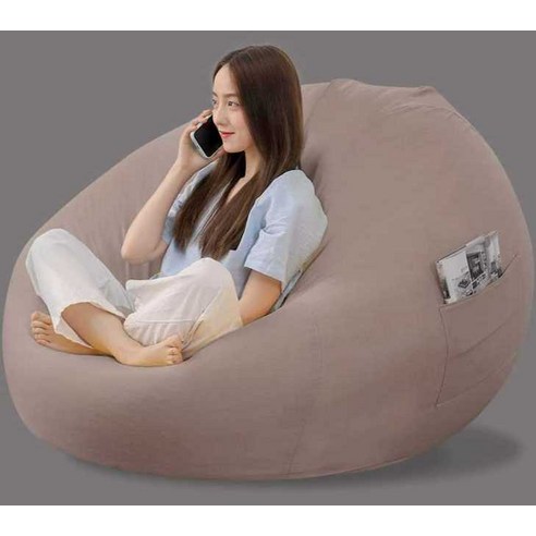 푹신한 빈백 쇼파 1인용 1인 대형 원룸 소파 무인양품 의자 인테리어, D