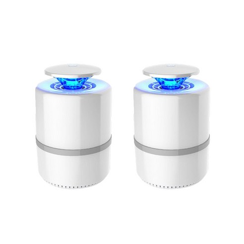 Ursmart 2 조각 광촉매 실내 모기 킬러 램프 USB 모기 구충제 LED 라이트 버그 트랩 화이트, {"사이즈":"설명"}, {"색상":"화이트"}, {"수건소재":"설명"}