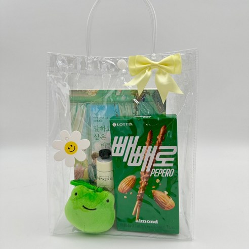 투명한 매력으로 마음을 전하는, 해야 PVC 투명 구디백