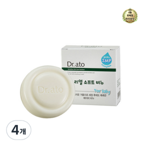 닥터아토 리얼 소프트 비누, 100g, 12개