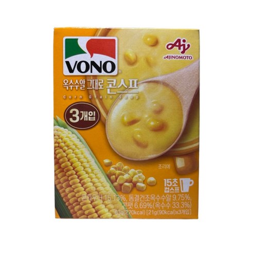 보노 옥수수알 콘스프, 63g, 1개