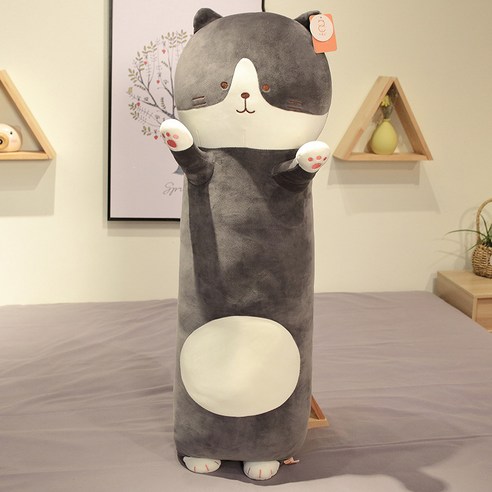 앤티키 모찌 고양이 캐릭터 바디필로우, 고등어