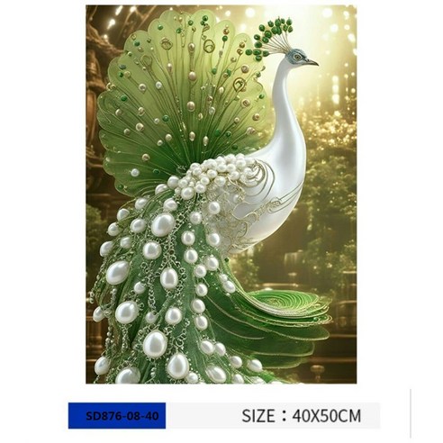 [YH JOJO] 액자 보석십자수 캔버스형 3D DIY 키트 40 x 50 cm, 1세트, SD876-08-40