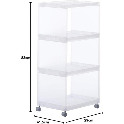 삶을 정돈하는 마법, MUJI 무인양품 PP 조립 왜건 3단