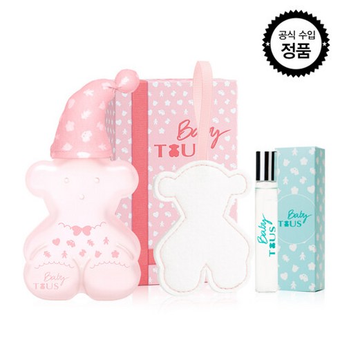 [토스 TOUS] 베이비토스 핑크 프렌즈 EDC 100ml+ 오너먼트+ EDC 펄 스프레이 15ml + 쇼핑백, 단일속성